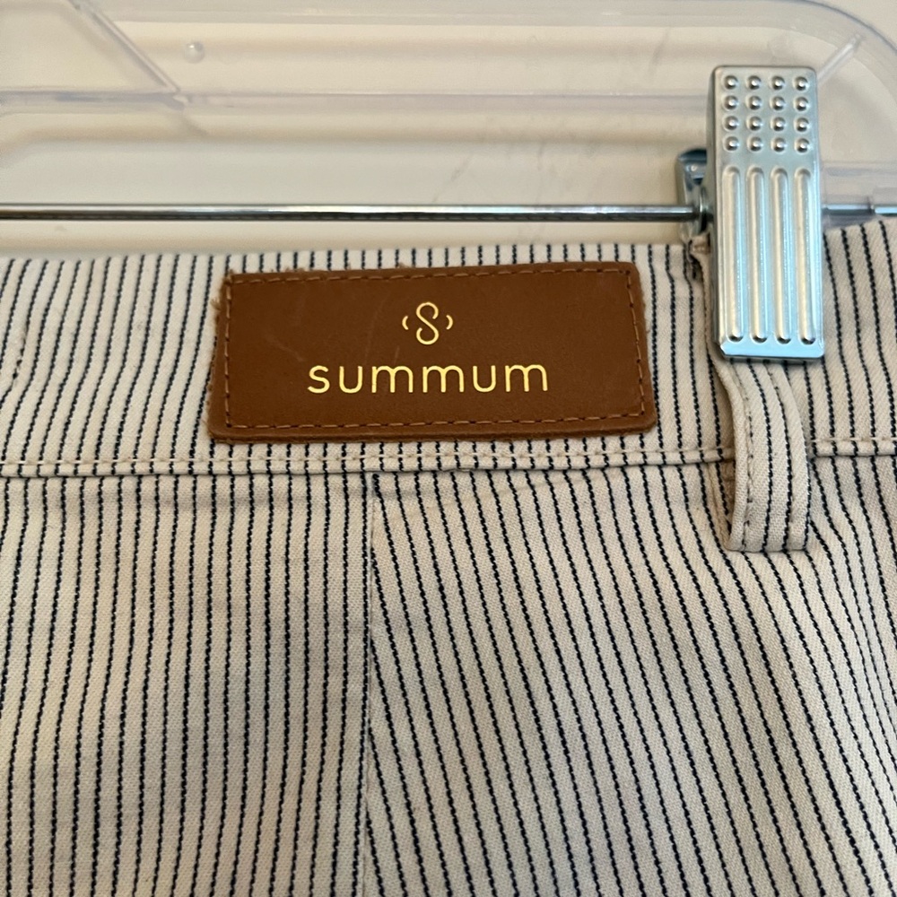 Women’s Summum pinstripe cotton cuffed coastal trousers. Size 32( XS/2 USA) - Picture 5 of 16